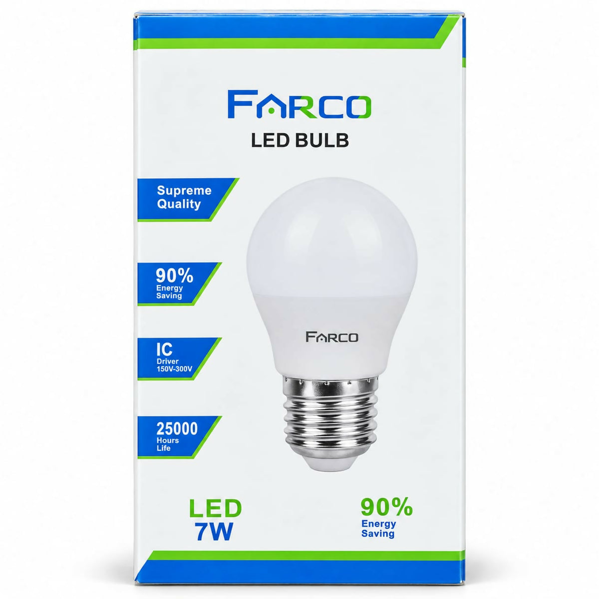 FARCO 7W LED Bulb – 3000K / 4000K / 6000K
