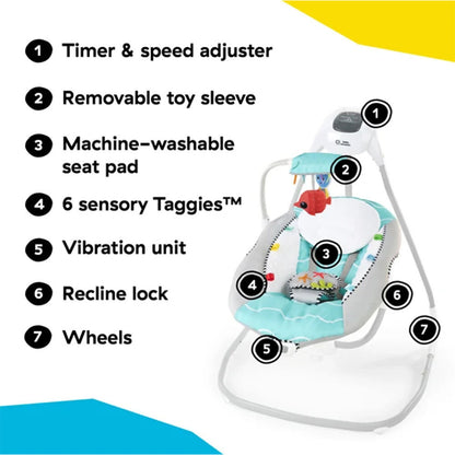 Baby Einstein Oe Simplecomfort Swing Ocean, 16663-000-01Q-01-R