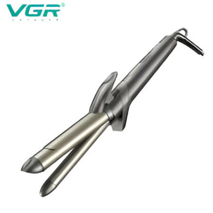 VGR V-571 Professional 2-IN-1 Curling Iron - 25mm Ceramic Barrel, Uniform Heat Technology, Ceramic Coating, LED Indicator, 4 Temp. Settings Up to 200°C, 360° Swivel Cord for Effortless Styling (Grey)