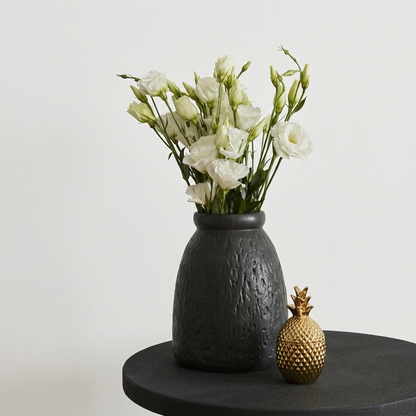 Karaca Home Russel Luxe Sculptural Black Vase, 300.23.01.0529
