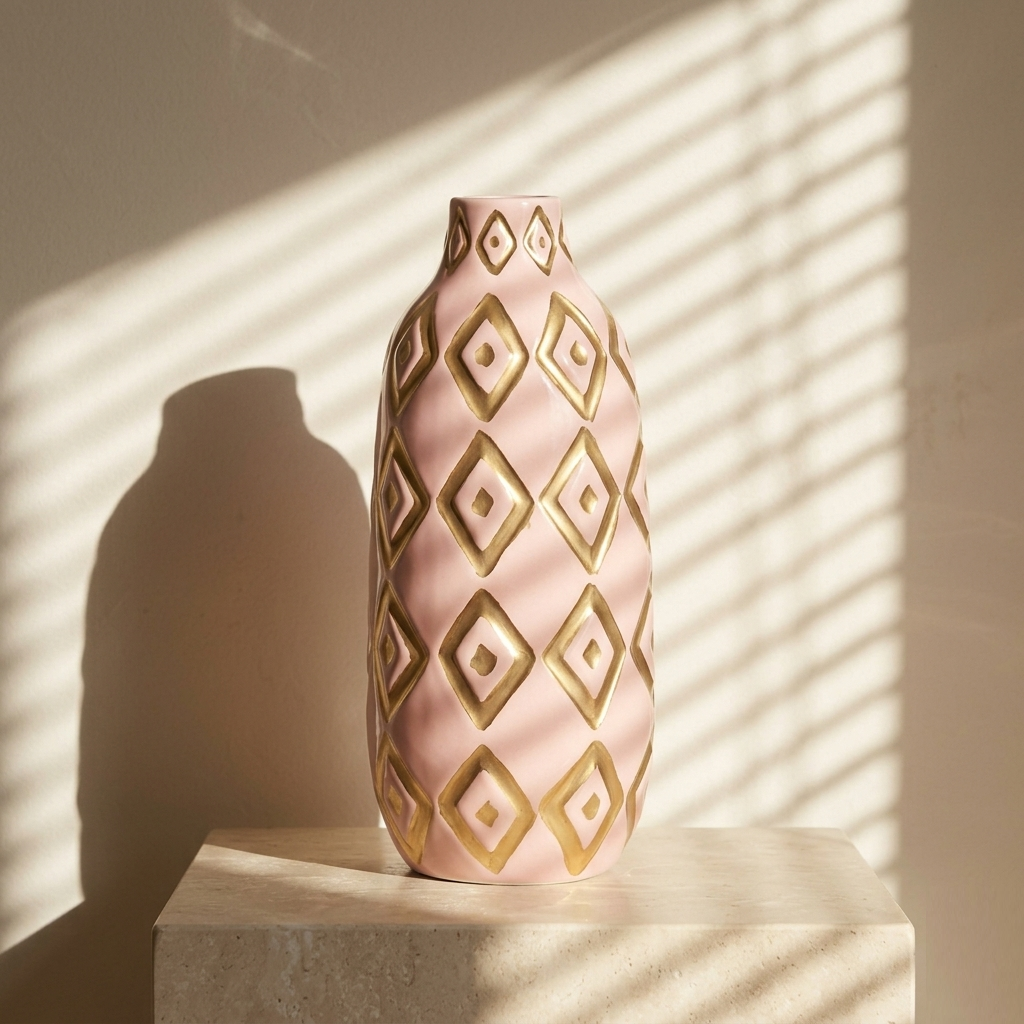 Karaca Home Joyful Pink Vase 30 cm, 300.22.02.0035