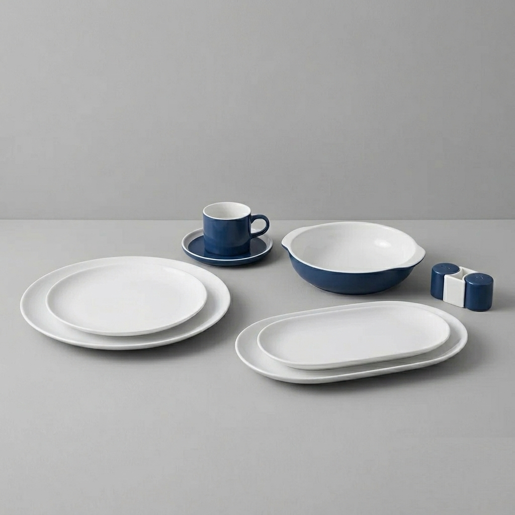 Karaca Nordic 27-Piece Porcelain Breakfast/Serving Set for 6 People, 153.03.07.9371