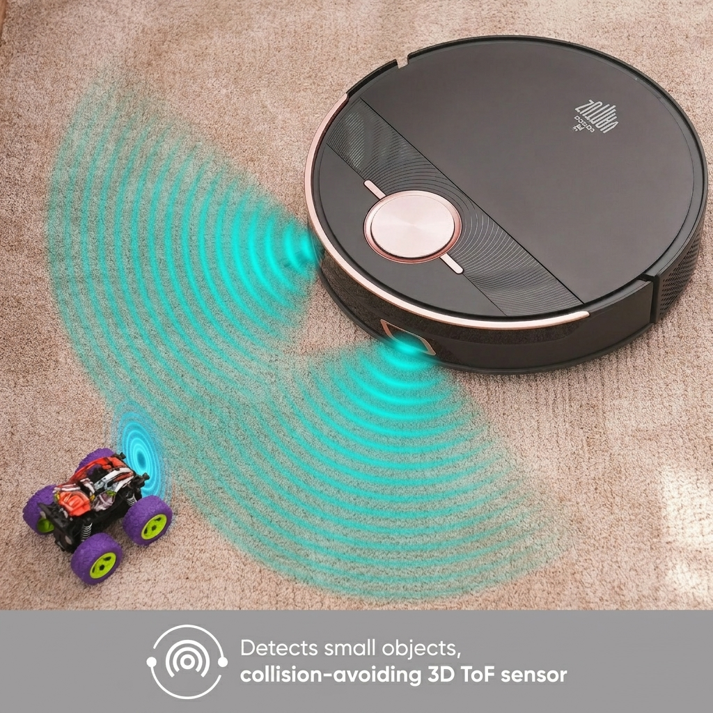 Karaca Vantuz Off-Road Premium 3-in-1 Automatic Dust Container Talking Robot Vacuum Cleaner 950W, 153.09.01.1018