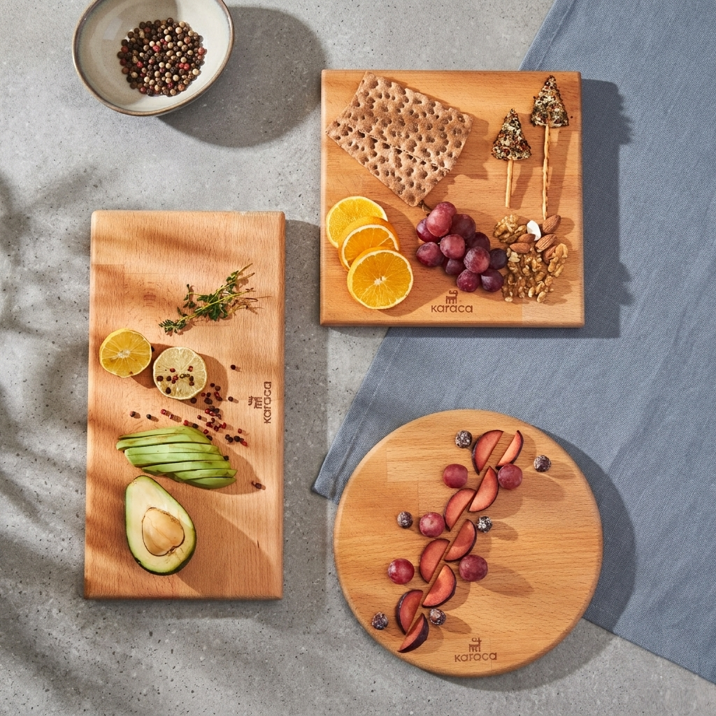 Karaca Urban Wood Footed Presentation Board, 153.03.09.0123
