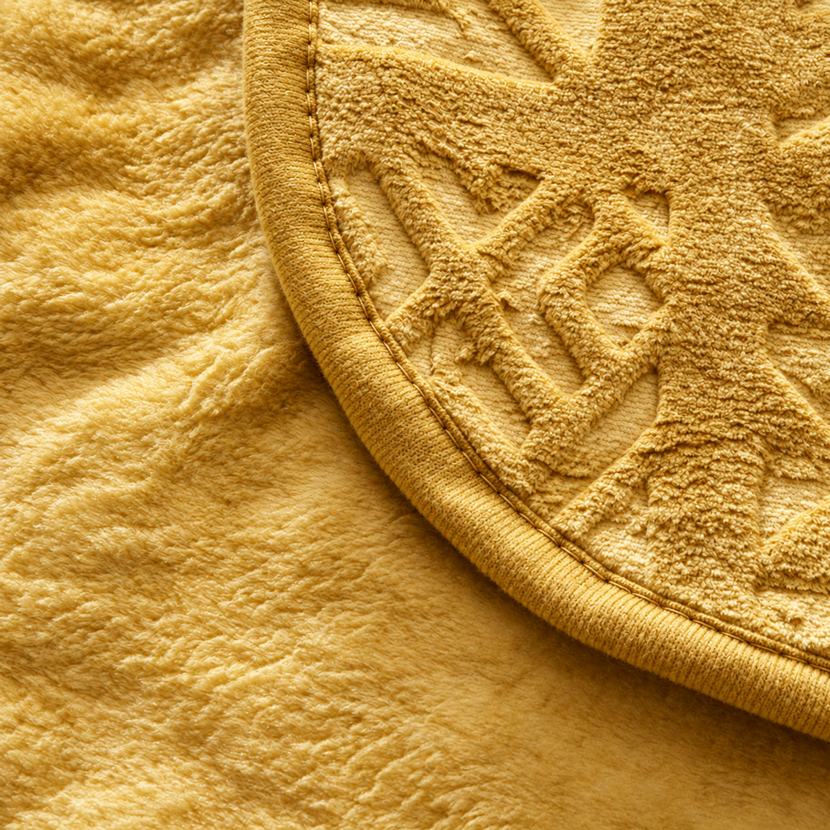 Karaca Home Blair Single Embossed Blanket 160 x 220 cm – Mustard, 200.22.05.0165