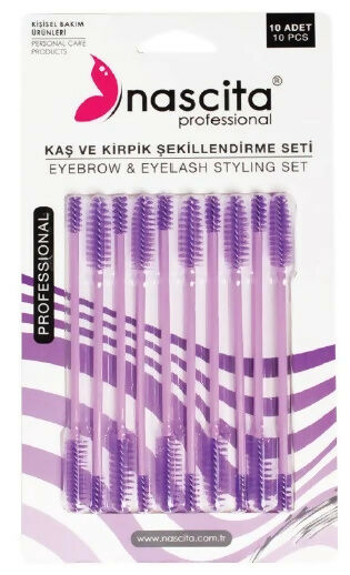 Nascita Double-Sided Eyebrow & Mascara Brush Set Pack of 10