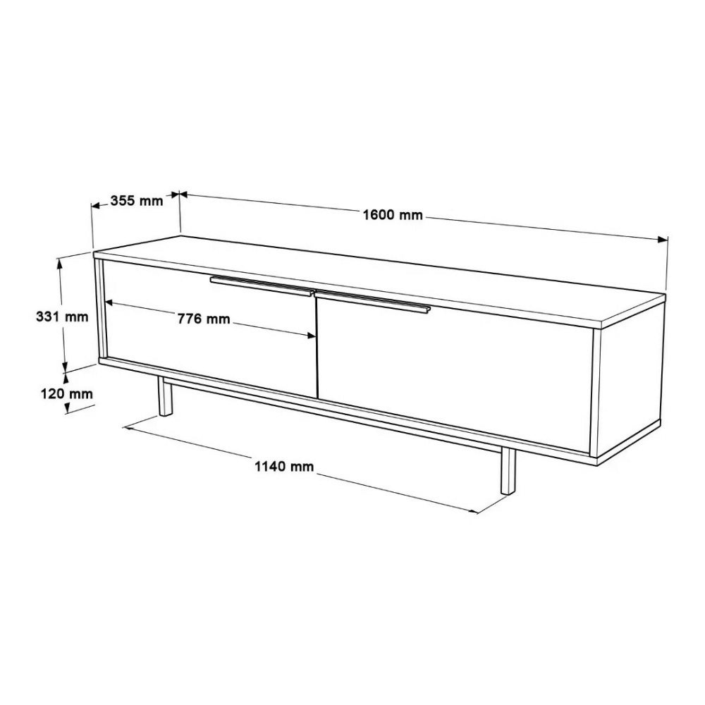 Modern TV Unit – White | ON1-W
