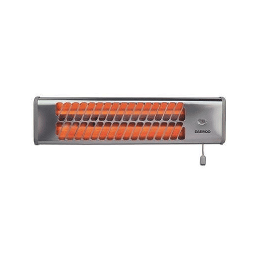 Daewoo, Infrared Wall Mount Heater Indoor/outdoor Commercial/ Residential Stainless/Aluminium heat dissipating construction - HM13