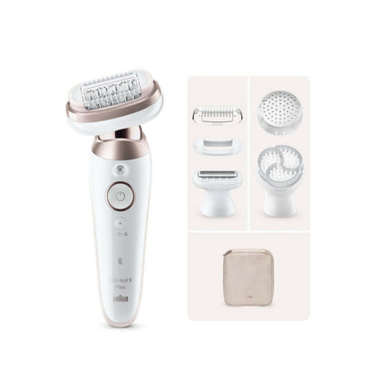 Braun Silk-Epil 9 3D Epilator, World’s 1St Fully Flex Head [Sensitive Areas], Wet – Dry, 50min, BRA-SES9060