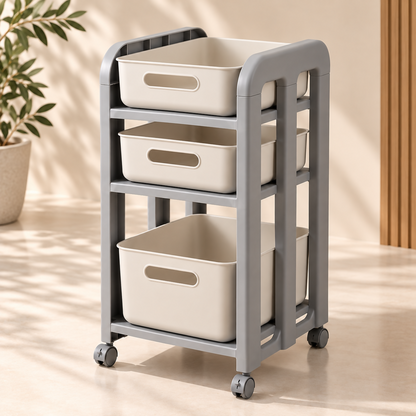 MODU – 3-Tier Rolling Storage Trolley Organizer | QG168-173