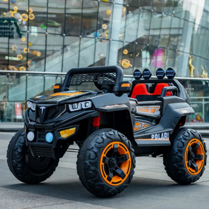 Children’s Four-Wheel Electric Beach Car – 12V7 Battery, Dual Motors, Remote Control & LED Lights (Ages 2–8)