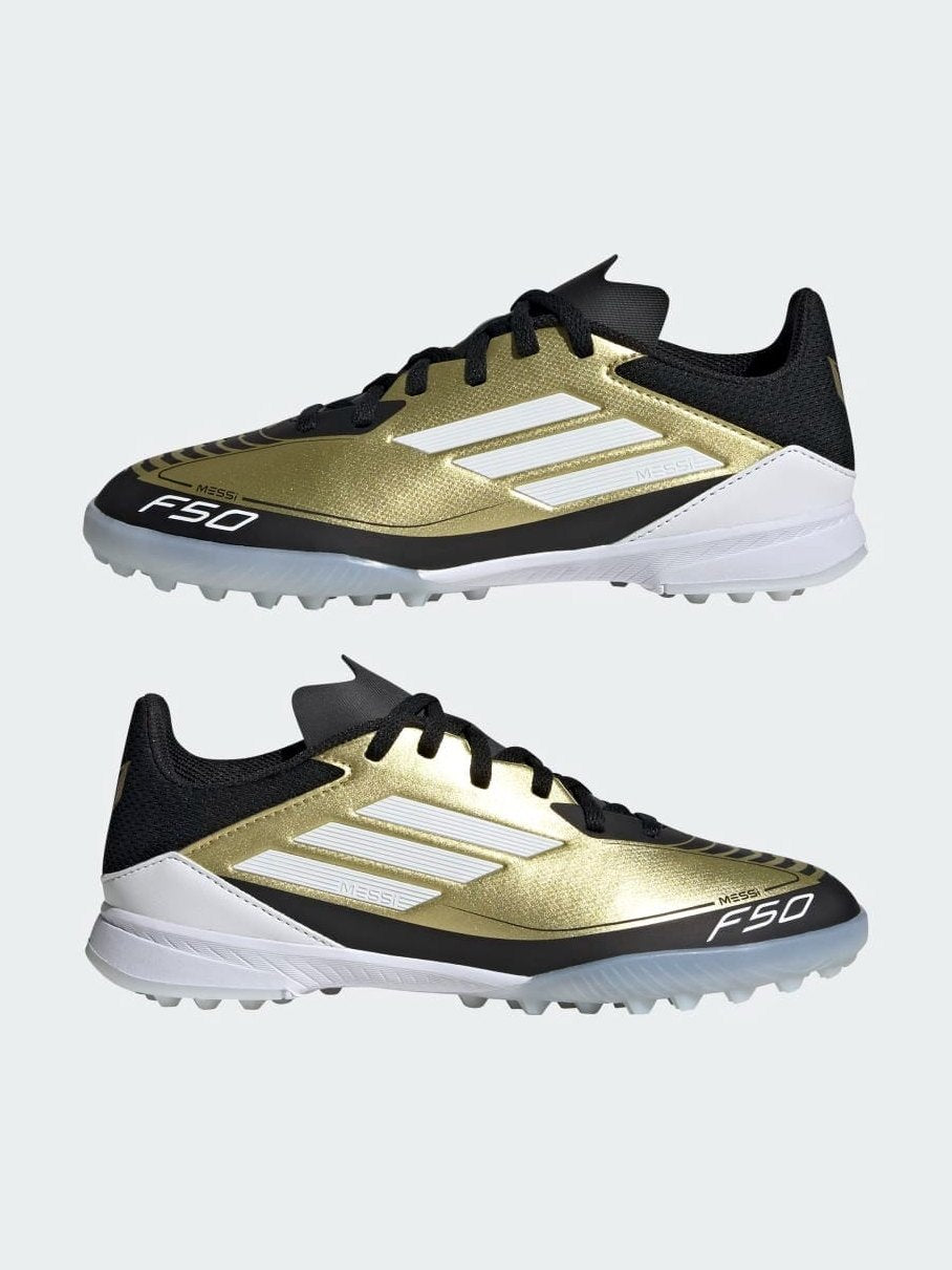 ADIDAS F50 LEAGUE TF J MESSI GOLDMT/FTWWHT/CBLACK