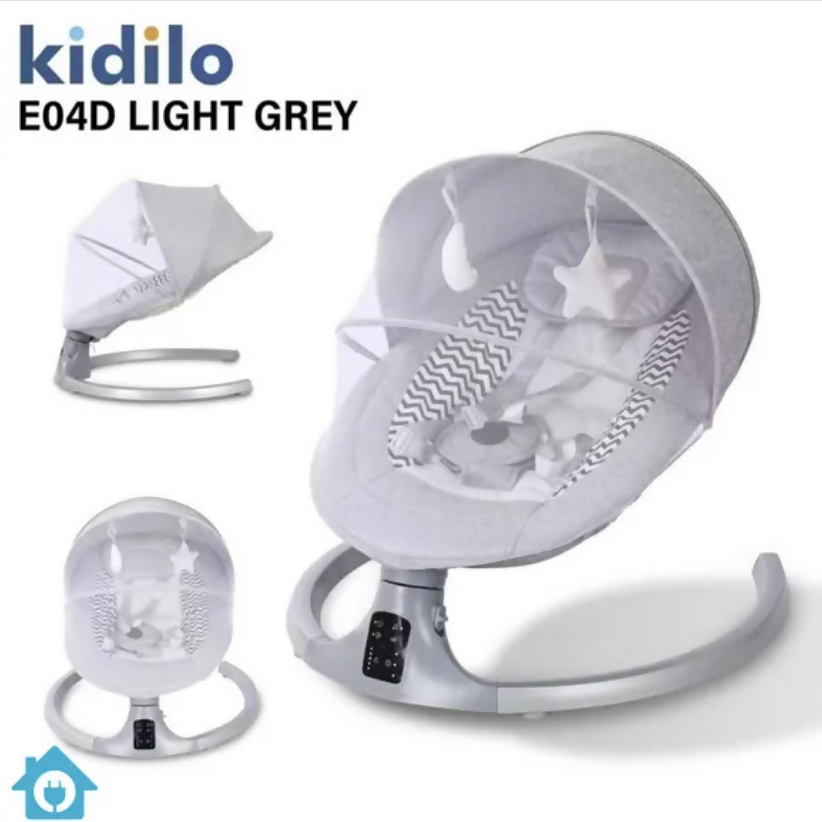 Kidilo Premium Baby Electric Swing E04D – Automatic Soothing Swing for Newborns & Infants