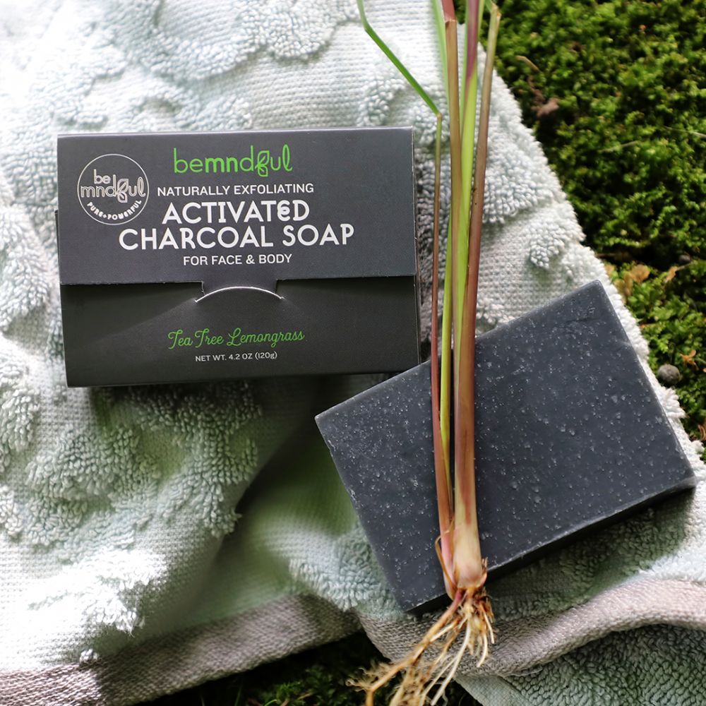 Bemndful, Activated Charcoal Soap (Tea Tree Lemongrass)