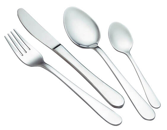 Westinghouse, Flatware Dinner Spoon, Dinner Fork, Dinner Knife, Tea Spoon Set of 24pcs, Service for 6 - WCCL7024