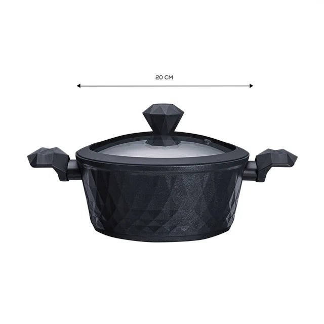 Karaca BioDiamond Antibacterial Handle Induction Base Pot 20 cm, 153.03.08.0422