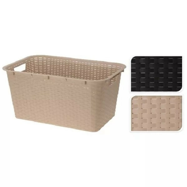 Laundry basket Rattan design 59x37x28 cm