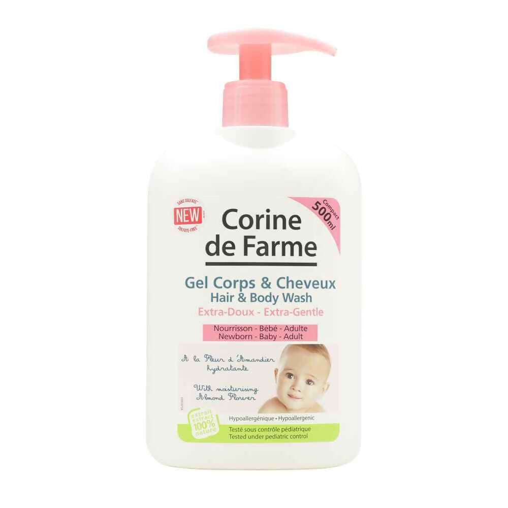 Corine De Farme Baby Hair And Body Wash Almond 500ml