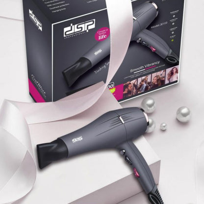 DSP hair dryer 2200W, KC-30103, ac motor, 3 speeds settings