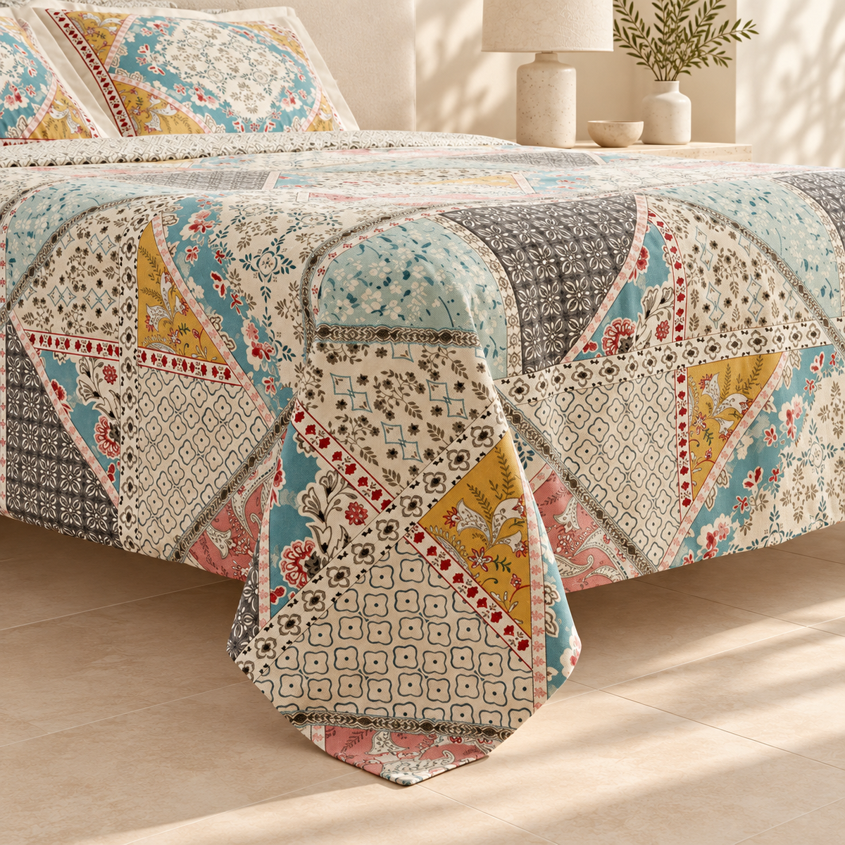 Karaca Home Edella Cotton Double Duvet Cover Set, 200.22.12.0099