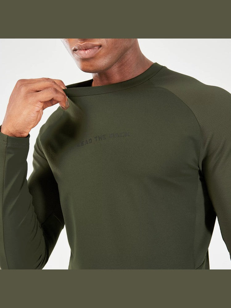 SQUATWOLF STATEMENT RIBBED LONG SLEEVES TEE