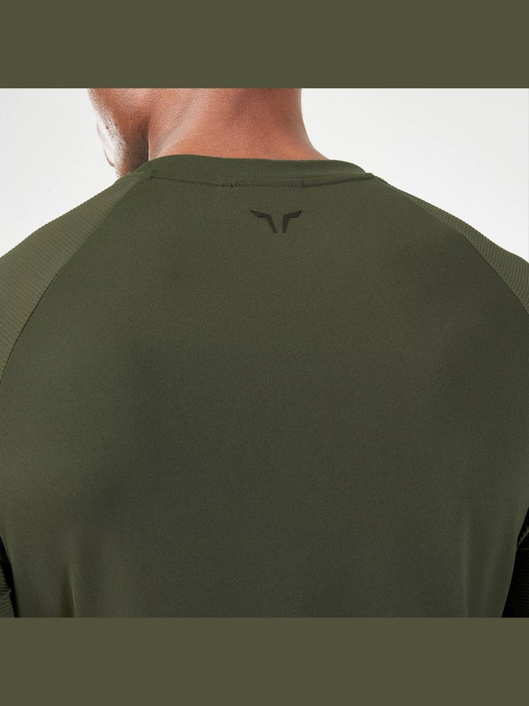 SQUATWOLF STATEMENT RIBBED LONG SLEEVES TEE