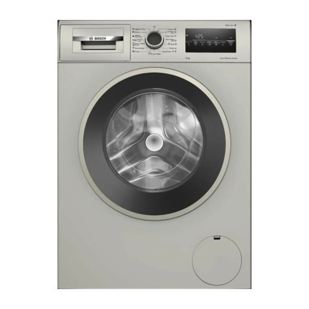 Bosch Serie 4 Front-Load Washing Machine, 8KG [Silver Inox], BOS-WAN2821XME