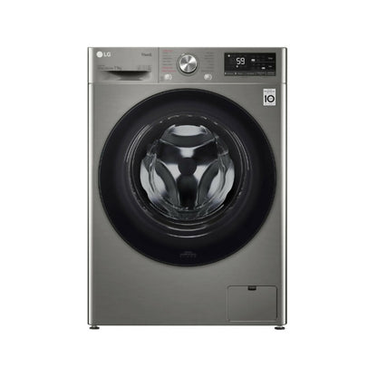 LG Washer 11KG - 1400RPM Vivace - AI DD [Silver - Black Glass Door] , WR5011PSG