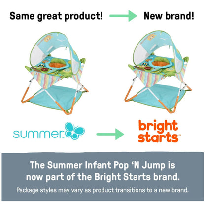 Bright Starts Pop N Jump Activity Ctr Fashion Owl, 17247-040-000-01-R