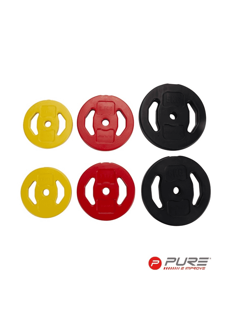 PURE2IMPROVE CEMENT BARBELL SET 20 KG