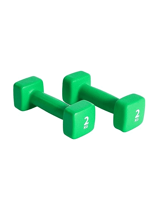 PURE2IMPROVE NEOPRENE DUMBBELL SET 2x2KG