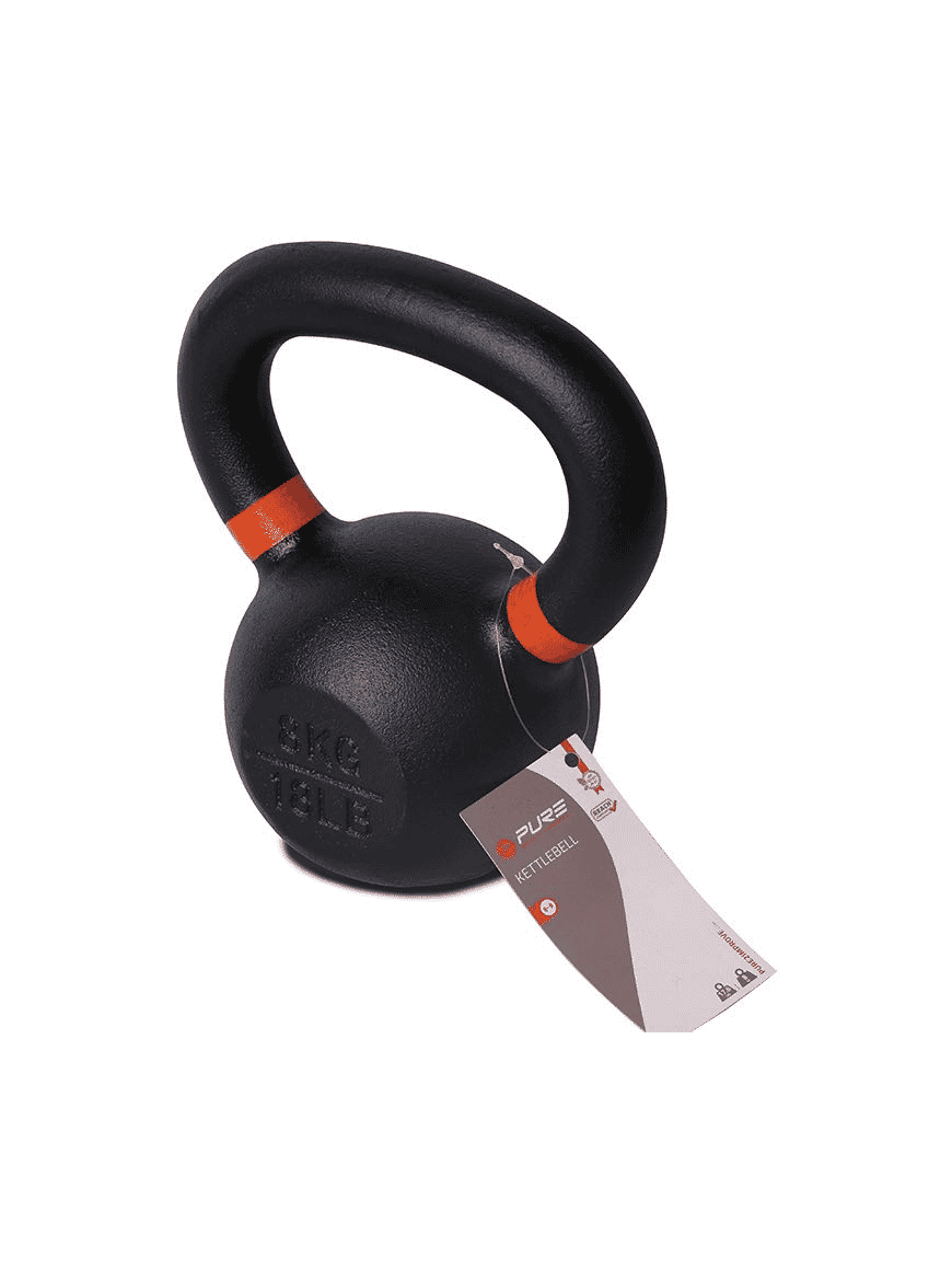 PURE2IMPROVE CAST IRON KETTLEBELL 8KG