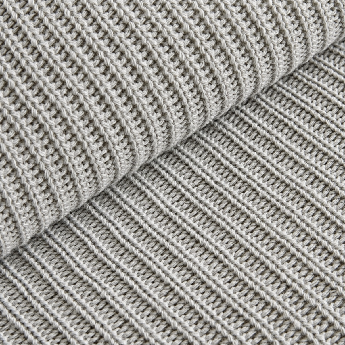 Karaca Home Cool Touch Double Knitted Blanket 200 × 220 cm – Grey, 200.22.14.0756