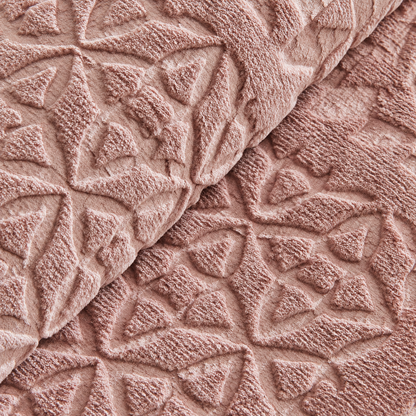 Karaca Home Blair Double Embossed Blanket 200 x 220 cm – Powder Pink, 200.22.05.0306