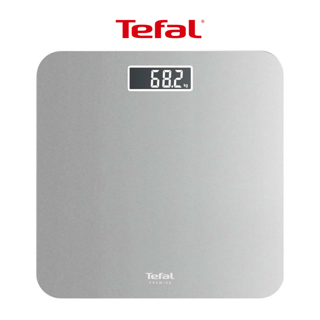 Tefal Premiss PP1801 Glass Bathroom Scale 160 kg Silver