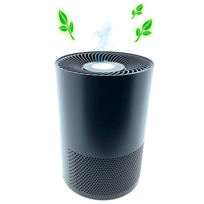 QUIGG Air Purifier 30W Dual Filtration System: EPA Filter, Activated Carbon Filter - Black