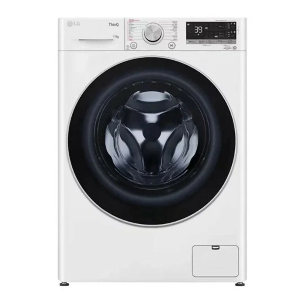 LG Washer 11KG - 1400RPM Vivace - AI DD [White - Black Glass Door] , WR5011BWG