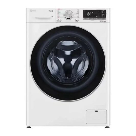 LG Washer 11KG - 1400RPM Vivace - AI DD [White - Black Glass Door] , WR5011BWG