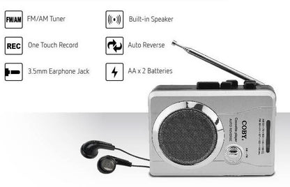 Coby, Cassette Tape Player Walkman Portable - CVR630