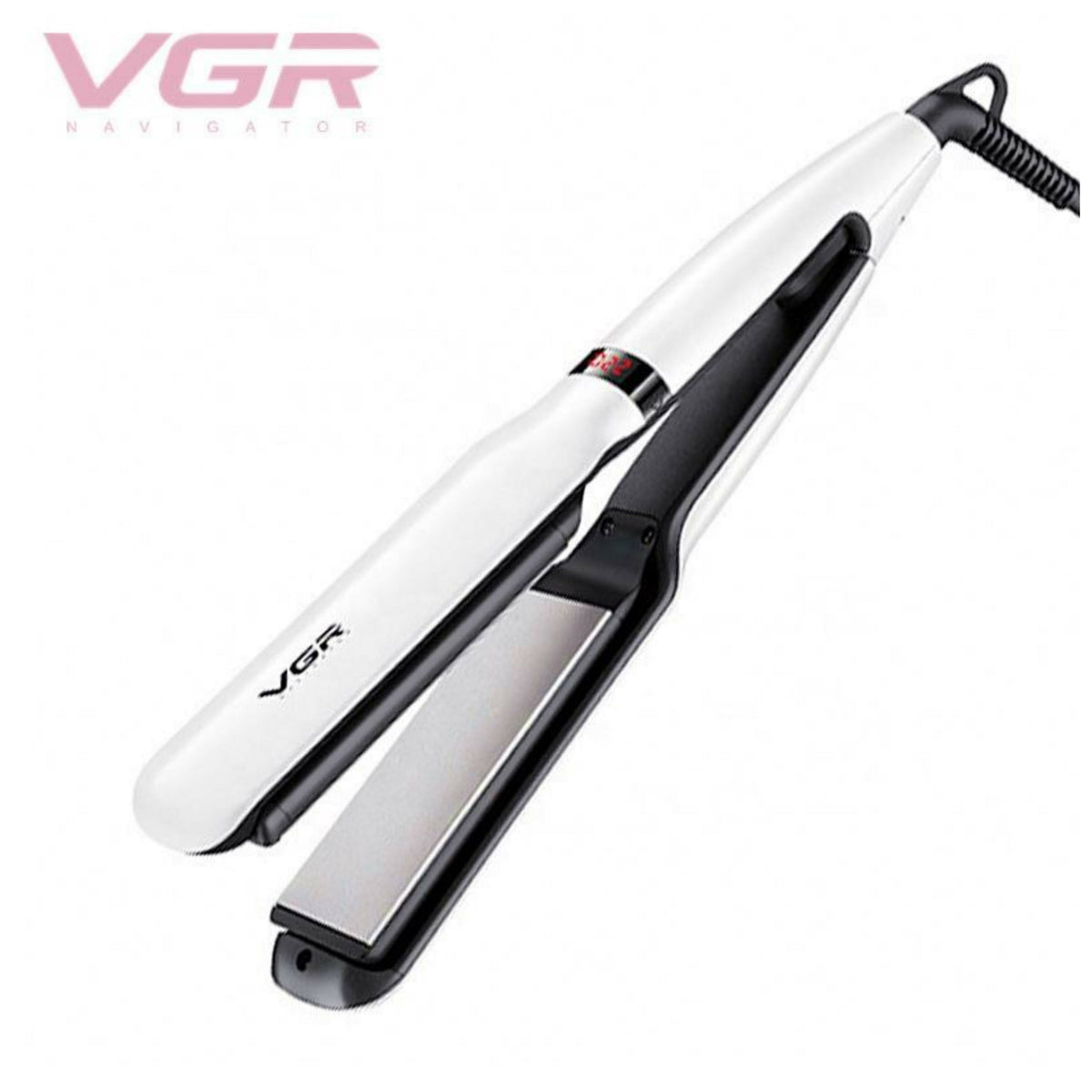 VGR V-511 Professional Hair Straightener Slim Ceramic Plate, Adjustable Heat, Led Display, and Uniform Heating Technology, LED Indicator