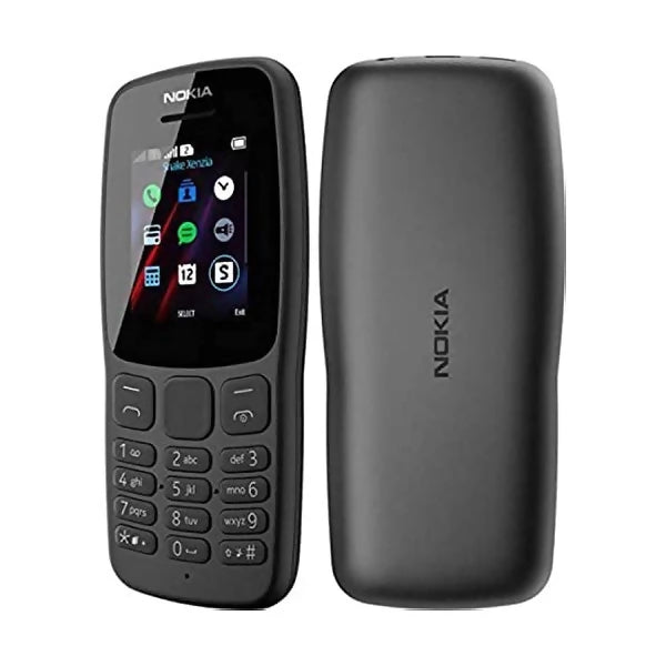 Nokia 106, 1.8" TFT Display, Dual SIM - Black