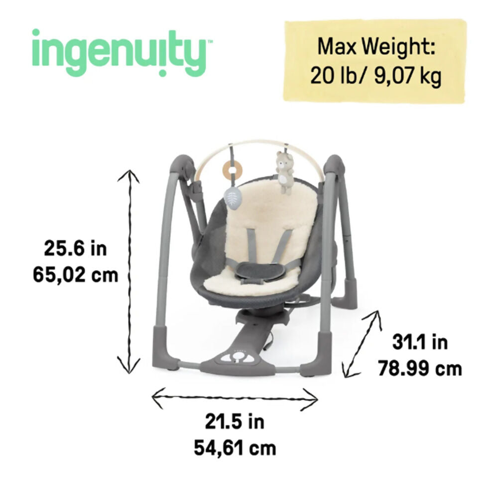 Ingenuity Portable Swing Every Season, 17104-000-01Q-02-R