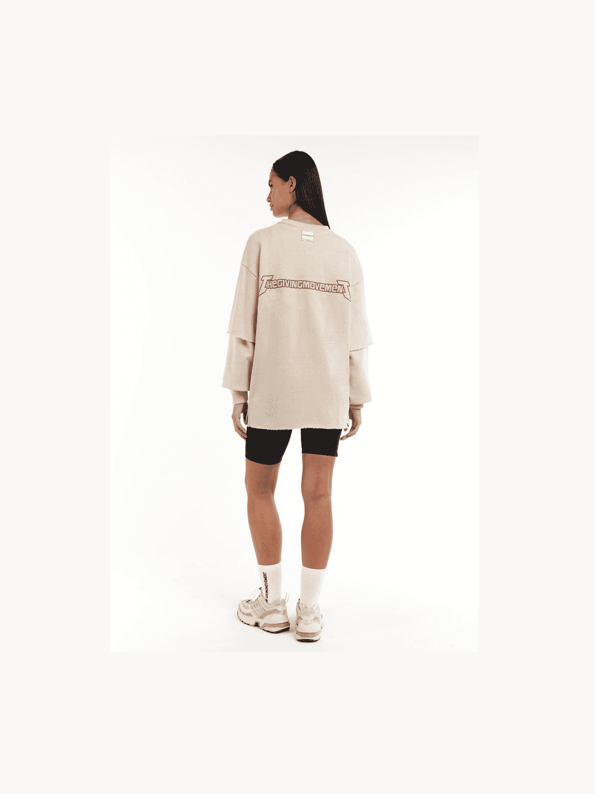 THE GIVING MOVEMENT WASHED 2 IN 1 PRINTED SWEATSHIRT
