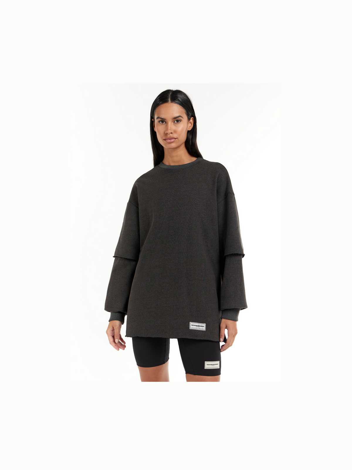 THE GIVING MOVEMENT WASHED 2 IN 1 PRINTED SWEATSHIRT