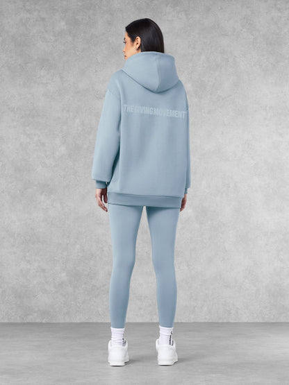THE GIVING MOVEMENT COTTON OVERSIZED ZIP HOODIE