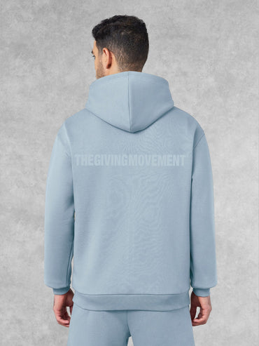 THE GIVING MOVEMENT COTTON OVERSIZED ZIP HOODIE