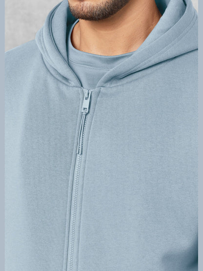THE GIVING MOVEMENT COTTON OVERSIZED ZIP HOODIE