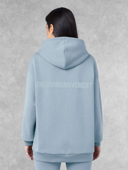 THE GIVING MOVEMENT COTTON OVERSIZED ZIP HOODIE