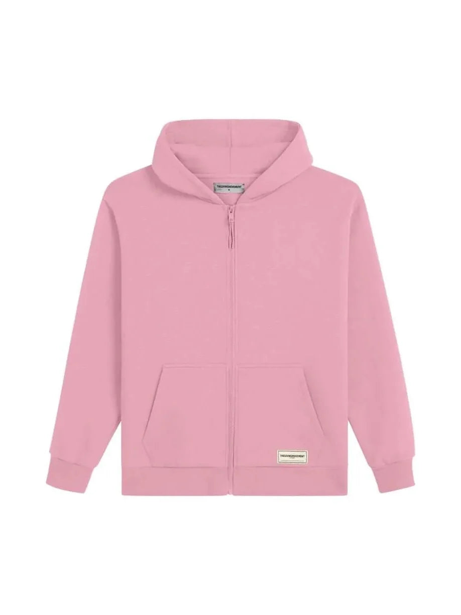 THE GIVING MOVEMENT COTTON OVERSIZED ZIP HOODIE
