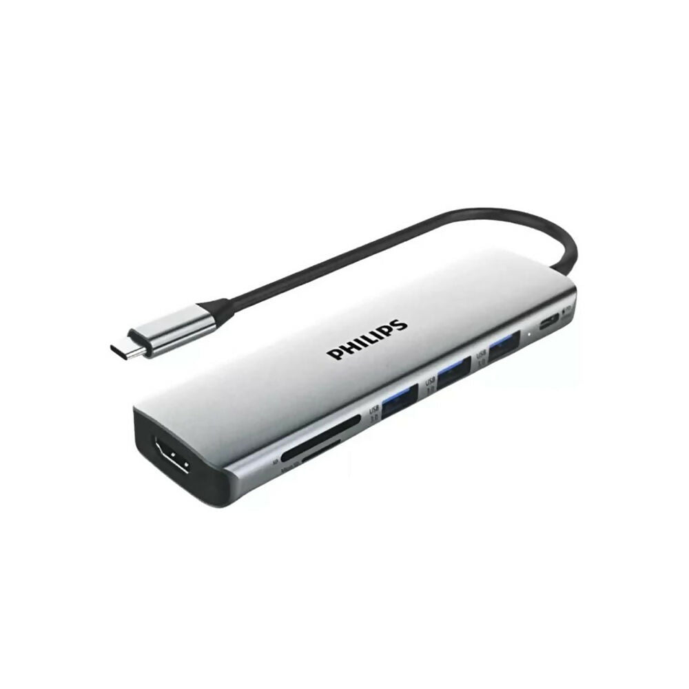 Philips USB Port USB-C Hub [Grey], PHI-SWR1707